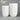 White Fibrestone Sandhaven tall tube pots - ideal for brightening up modern interiors or stylish outdoor areas