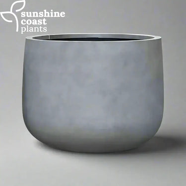 Rounded Fibrestone Coastline Planter combining durability with minimalist design